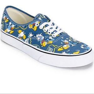 Vans x Disney Limited Edition Donald Duck Blue Canvas Sneakers